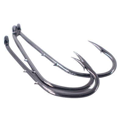 50pcs Double-backed 6/0 High Carbon Fishing Hooks
