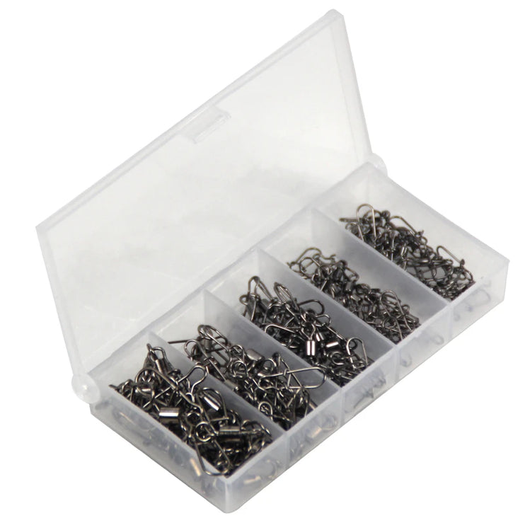 Value Pack 100pc/Box Rolling Snap Swivels