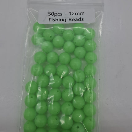 Meanfish Round Lumo Fishing Beads 12mm – Bulk Pack of 50