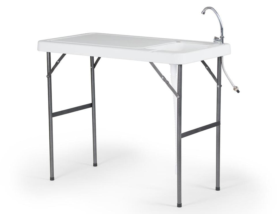 Multi-Purpose Outdoor Fillet Table with Sink & Faucet