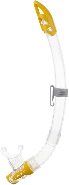 Cressi Adult Matrix with Dry top Snorkel – Clear/Yellow