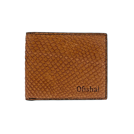 Fish Leather Bifold Wallet