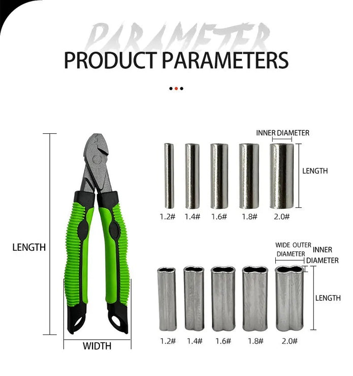 Fishing Crimping Tool Kit - Crimp set