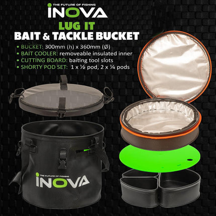 INOVA Lug-It Divider Pod Set of 3 | Bucket & Base Station