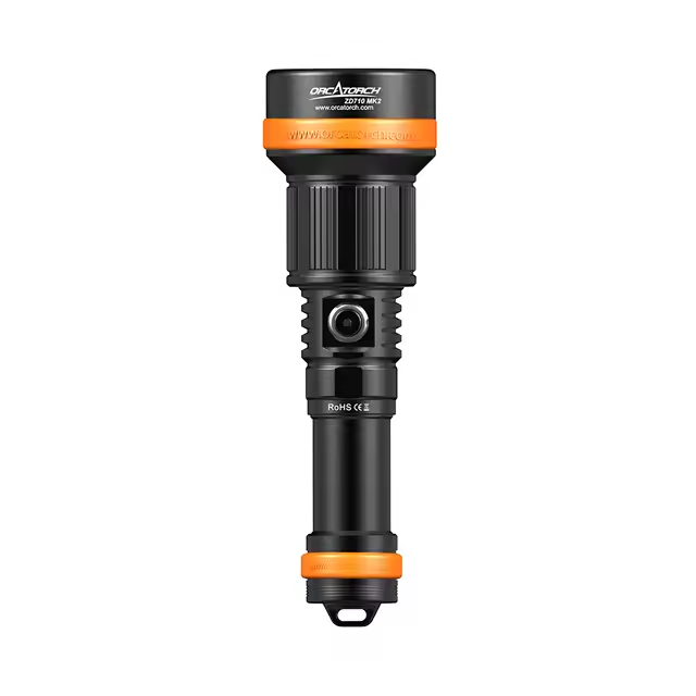 OrcaTorch ZD710 Zoomable Dive Torch – 150m Waterproof, 21700 USB-C Rechargeable Light