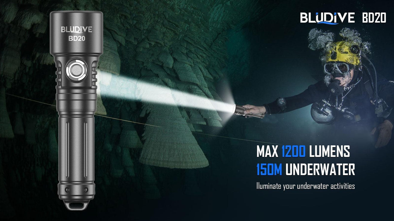 Premium 6061 Diving Flashlight –1800 LUMENS