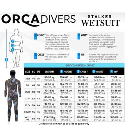 OrcaDivers Stalker 5mm Open Cell Spearfishing Wetsuit