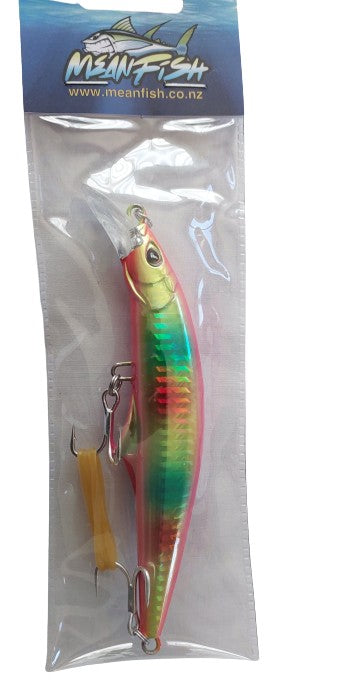 Meanfish 120mm 45g Sinking Minnow Lure with 3D Eyes