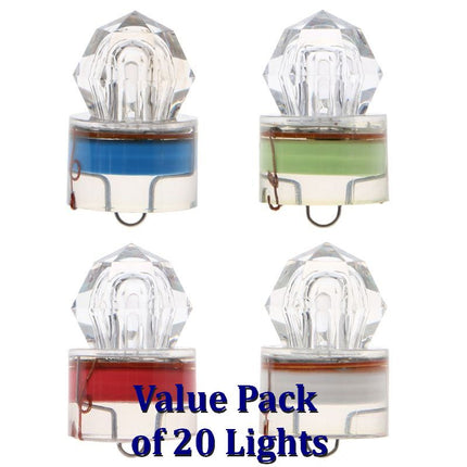 20 pcs  Deep Water Strobe Fishing Light - Value Pack