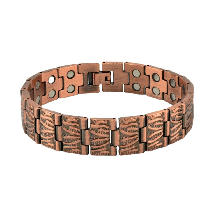 Vintage Red Copper  Double Row Magnetic Bracelet