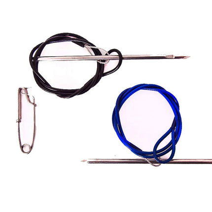 Fish Threader/ Stringer plastic coated & swivel clip